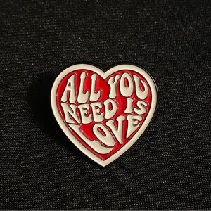 Beautiful message & celebration of The Beatles | Unisex enamel pin/magnets 3/$24